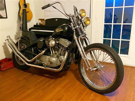 1995 sportster chopper build, changed up the front end on it. : r/sportster