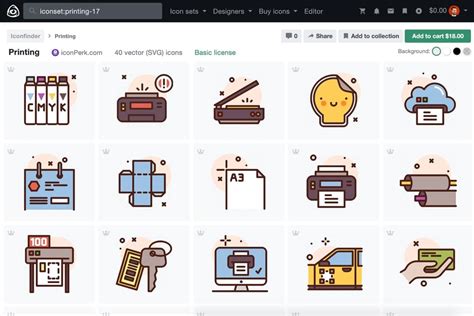 Iconfinder: Tutorials / Features / Pricing | Nice!