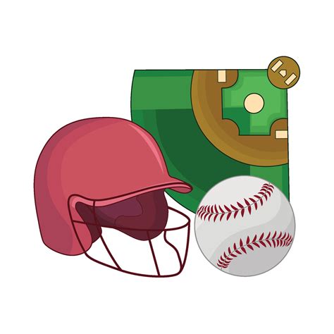 illustration of baseball field 41143895 Vector Art at Vecteezy