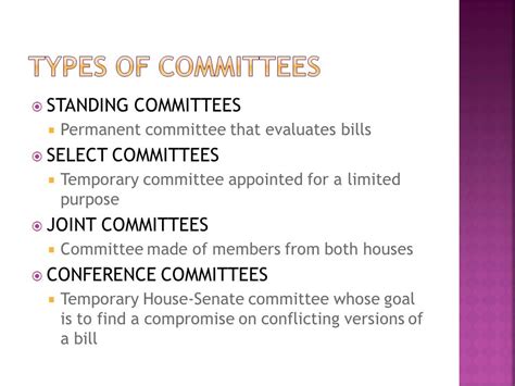 Congressional Committees - Mr. Holcey's History Site