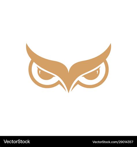 Owl wisdom logo design template Royalty Free Vector Image