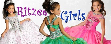 Ritzee Girls | Girl, Pageant dresses, Prom dresses