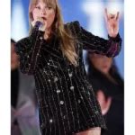 Taylor Swift Black Sequin Blazer | The Man Taylor Swift Jacket