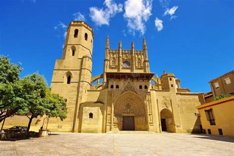 Huesca cathedral in Spain stock photo. Image of spanish - 135011816