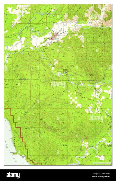 Forks washington map Cut Out Stock Images & Pictures - Alamy