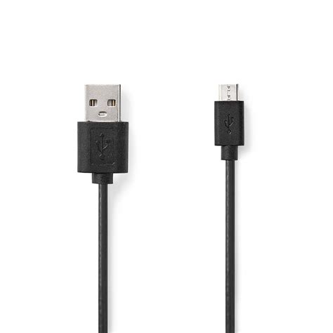 USB Cable | USB 2.0 | USB-A Male | USB Micro-B Male | 7.5 W | 480 Mbps | Nickel Plated | 2.00 m ...