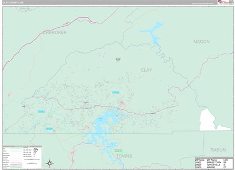 Clay County, NC Maps