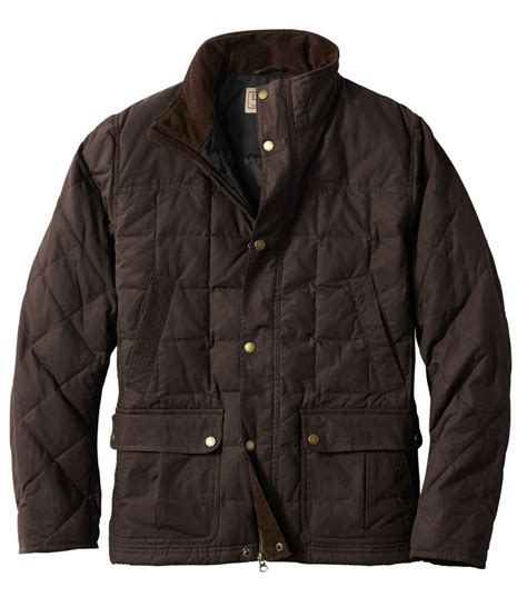 Men's L.L.Bean Upcountry Waxed-Cotton Down Jacket