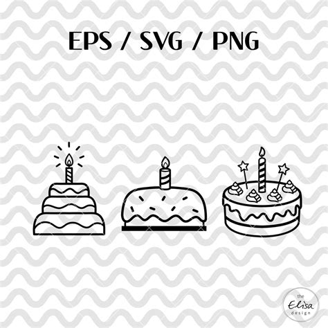 Birthday Cake Svg, Cut File Cricut - Etsy