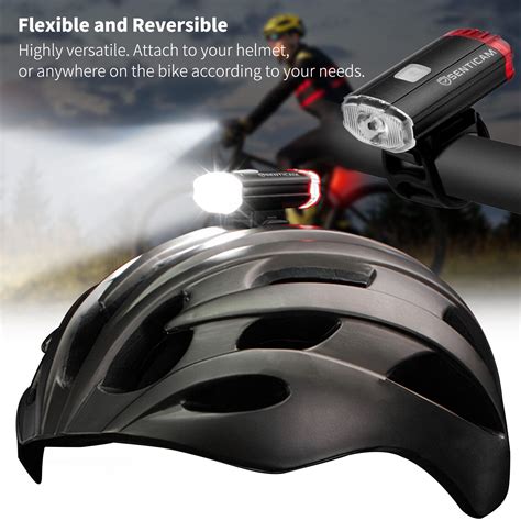 Bike Helmet Light Bicycle USB Rechargeable Front Rear MTB Cycle ...