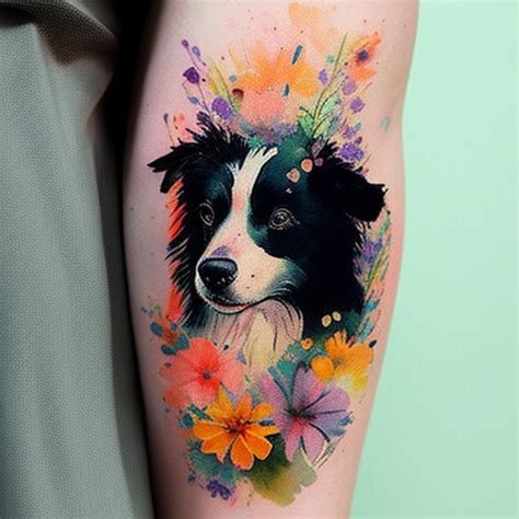 56 Border Collie Tattoo Ideas - TattooClue.com