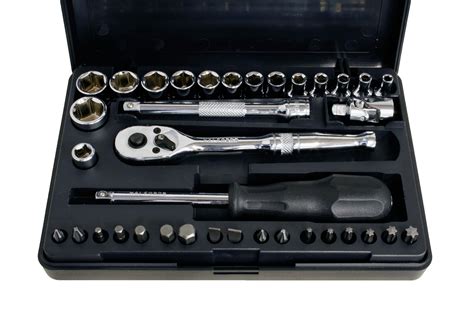 Halfords Advanced Professional Metric Socket Set Kit 1/4" 36 Piece ...