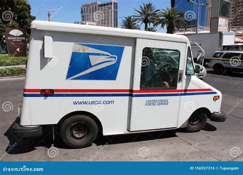 US Postal van editorial photo. Image of postman, america - 156937316