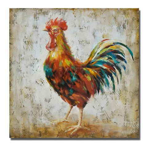 Aliexpress.com : Buy Cool Rooster Beautiful Animal Wall Pictures Hand ...