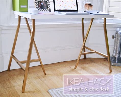 A Simple Ikea Hack Desk
