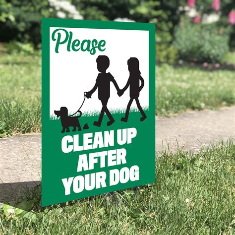 Printable Clean Up After Your Dog Sign - Printable Templates