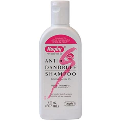 Amazon.com : Rugby Selenium Sulfide Anti-Dandruff Shampoo 7 oz : Hair Shampoos : Beauty ...