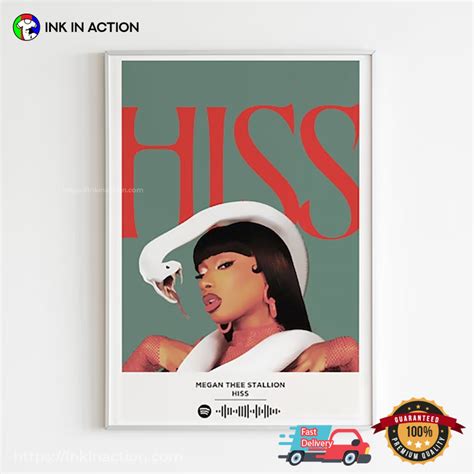 Hiss New Song Megan Thee Stallion Poster - Ink In Action