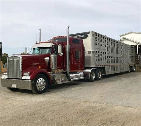 Kenworth W900 Semi Truck with Trailer