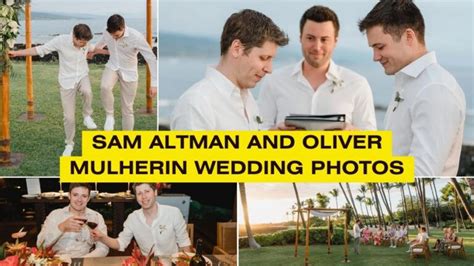 Sam Altman And Oliver Mulherin Wedding Photos - Open AI Master