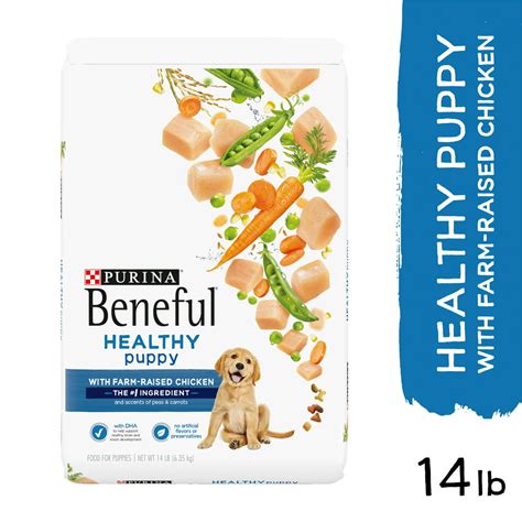 Purina Beneful Healthy Puppy With Farm Raised Chicken, High Protein Dry ...