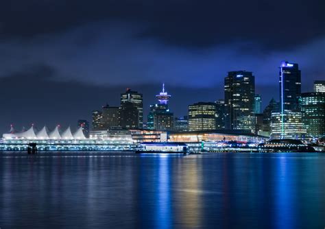 Vancouver Skyline, Vancouver Night Photography, Canada Photography ...