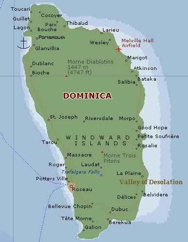 Dominica map