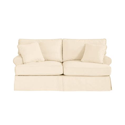 Davenport Apartment Sofa Slipcover - Ballard Essentials Fabrics | Ballard Designs