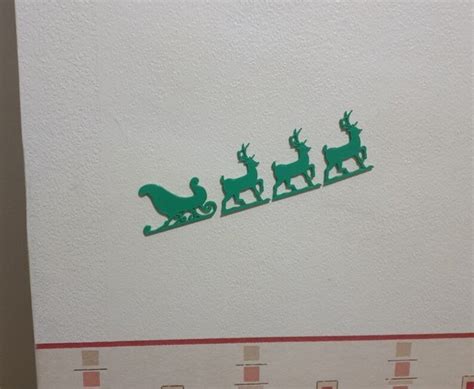 Santa Sleigh & Reindeer Christmas Decoration - Etsy