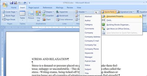 Microsoft Word Page Layout