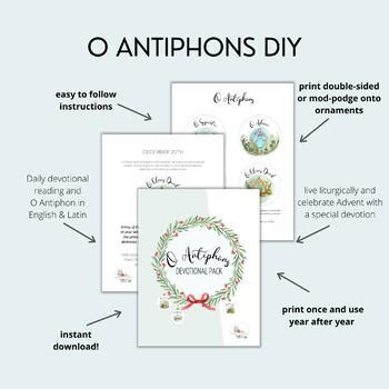 O Antiphons | Advent Devotional | Printable Ornaments | Advent Activity