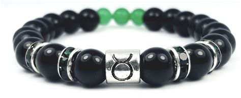 Taurus's Black Finest Birthstone Bracelet | Zodiac Sign Jewelry ...