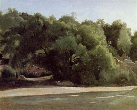 Fontainebleau, the Road to Chailly - Camille Corot - WikiArt.org - encyclopedia of visual arts