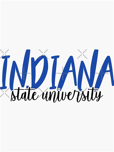 "Indiana State University" Sticker for Sale by mynameisliana | Redbubble