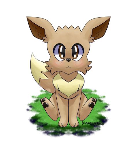 Eevee sitting~ by FeeshyArtist on DeviantArt