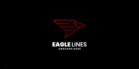 Vector Eagle Line Art Logo #239807 - TemplateMonster