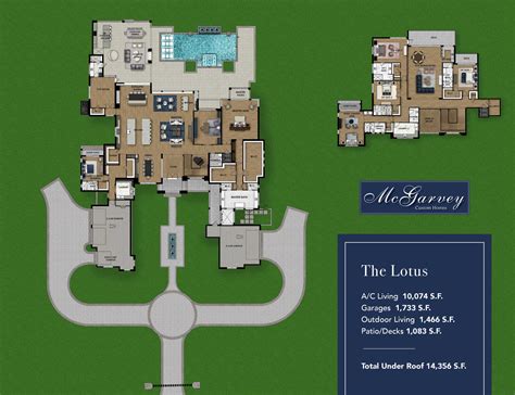 The Lotus Model floor plan | McGarvey Custom Homes