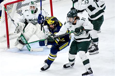 Hockey series between Michigan State, U-M ends with full line brawl in Ann Arbor - Sports ...