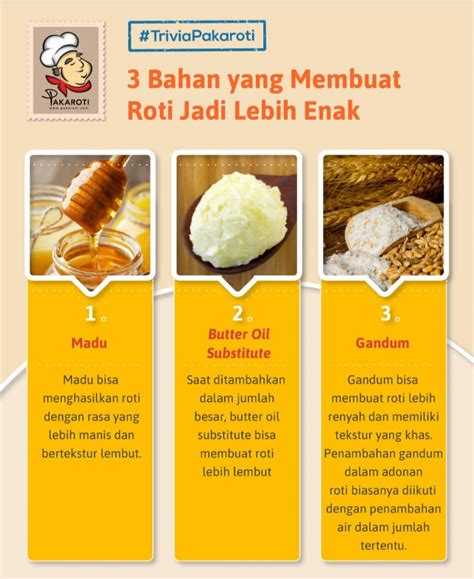 3 Bahan Yang Membuat Roti Jadi Lebih Sedap