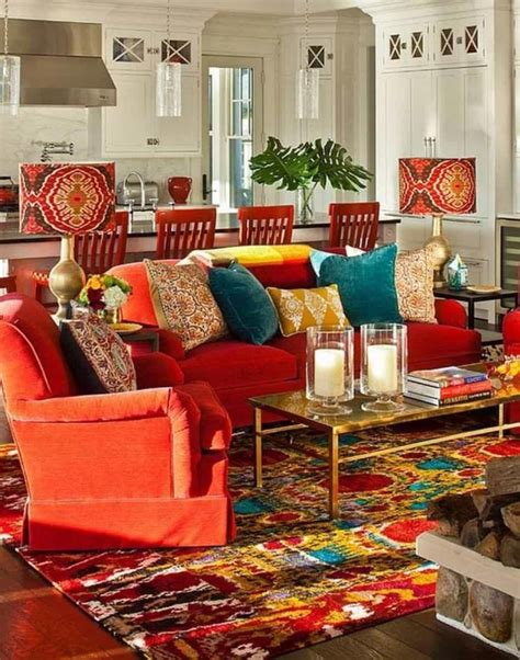 46 Rustic Bohemian Sofa Living Room Design Ideas For You | Bohemian ...