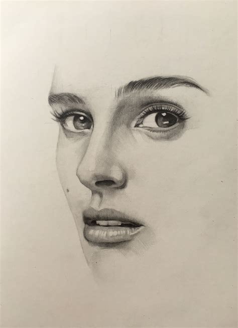 Natalie Portman pencil drawing by @zahn_k | Pencil sketch portrait ...