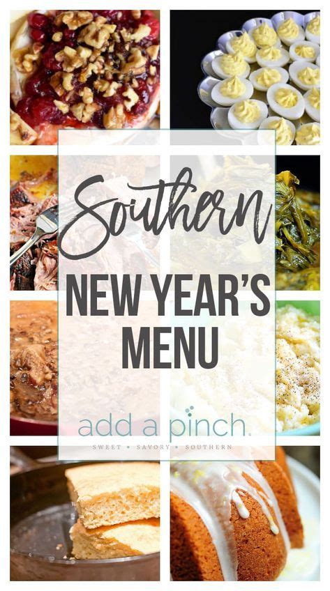 Southern New Year's Menu | New year's eve dinner menu, New years eve dinner, New year's food