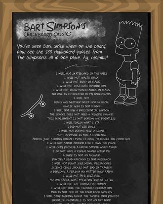 Read a Comprehensive List of Every Bart Simpson Chalkboard Quote Ever