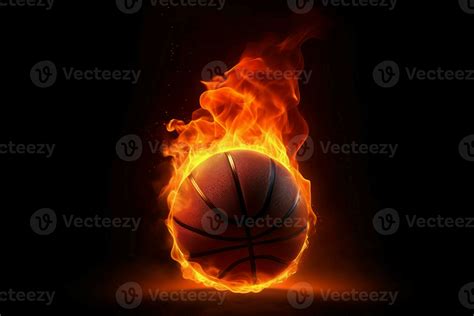 Basketball ball flames. Generate Ai 27457135 Stock Photo at Vecteezy