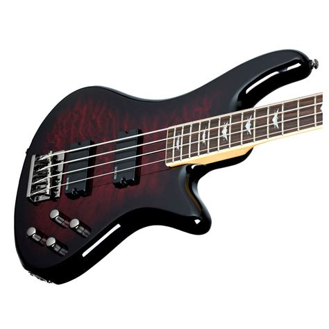 Schecter Stiletto Extreme-4 Bass Guitar, Black Cherry at Gear4music