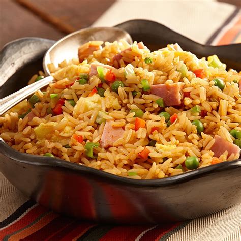 Gluten-Free Fried Rice with Ham and Peas | Zatarain's