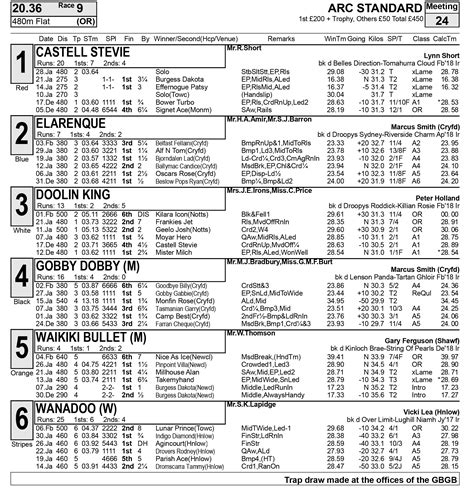 PERRY BARR PREVIEW - BY MARTIN SEAL - Greyhound Star | News from the Greyhound Industry