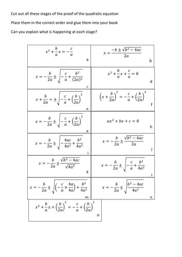 Proof Quadratic Formula - payment proof 2020