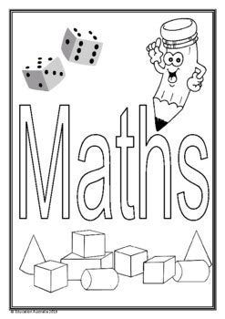 Mathematics Title Pages - Different Designs - Cover Pages Maths Math