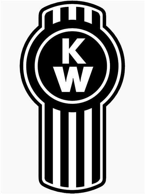 "Kenworth Truck logo Black" Sticker for Sale by sugust | Redbubble